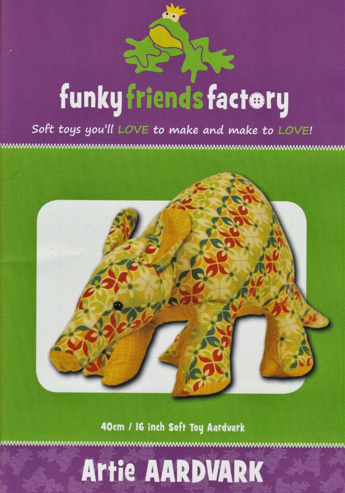  Funky Friends Factory Melody Memory Bear Sewing Pattern : Arts,  Crafts & Sewing